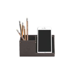 Organizador de Mesa em Couro Porta Clips Personalizado