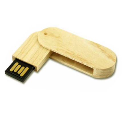 Pen drive 4gb ecológico giratório personalizado