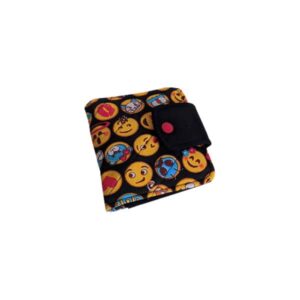 Porta Absorventes Emojis Fundo Preto