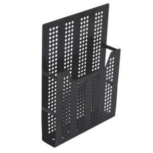 Porta Catalogo de Parede Metal Preto