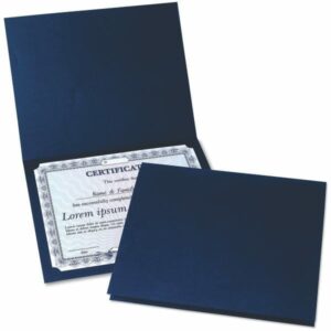 Porta Certificado Capa Dura Búfalo Azul