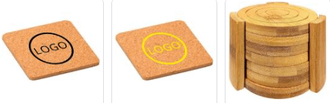 Porta Copos de Bambu Personalizados