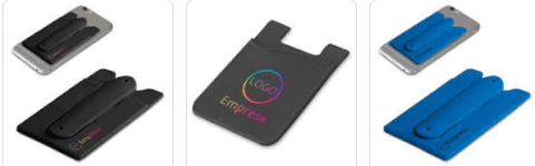 Porta cartão para celular personalizado com suporte