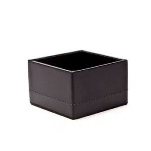 Porta-clips de couro