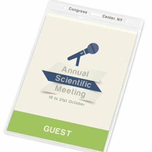 Porta crachá personalizado