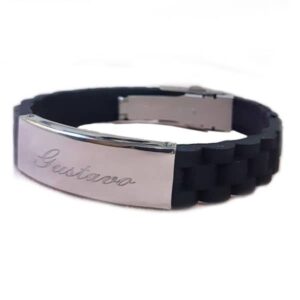 Pulseira de borracha Trançada