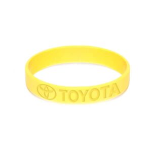 Pulseira de silicone com gravação em baixo relevo