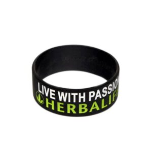 Pulseira de silicone larga