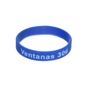 Pulseira de silicone numerada e personalizada