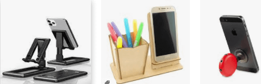 Suporte de mesa personalizado para smartphone