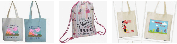 Sacolas Personalizadas para Festa Infantil