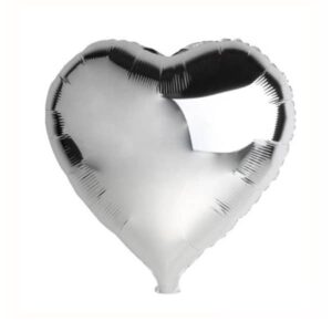 Balão Metalizado Coração Personalizado