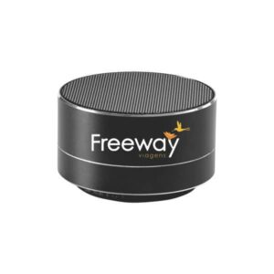 Caixa de som com microfone personalizada