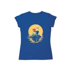 Camiseta de Algodão Baby Look Estampada