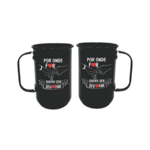 Caneca de alumínio personalizada casal