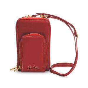 Carteira Porta Celular de Couro Personalizado