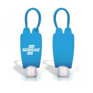 Chaveiro Porta-Álcool Emborrachado Personalizado
