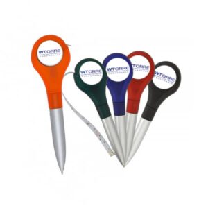 Conjunto De 5 Canetas Personalizadas Multifunção com Trena