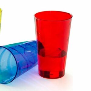 Copo de acrílico colorido