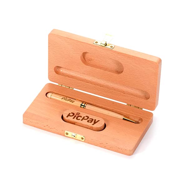 Kit Caneta Pendrive para Escritório Promocional