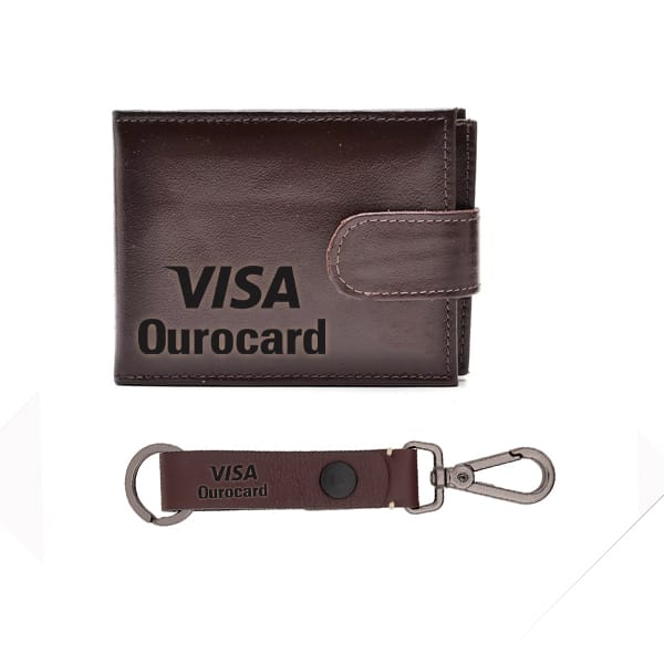 Kit Escritório de Couro Carteira Personalizado