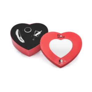 Kit Vinho Coração Personalizado