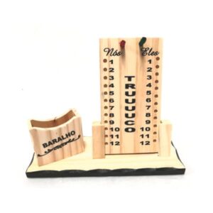 Marcador de Truco e Porta Baralho