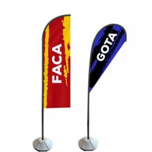 Wind Banner Personalizado Uso em Ambientes Internos