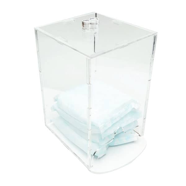 Porta-Absorvente em Acrilico Transparente