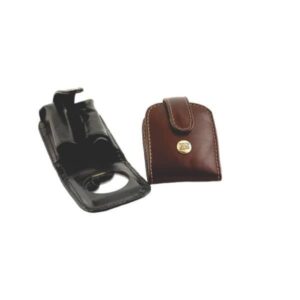 Porta-Batom Duplo em Couro Legitimo Personalizado