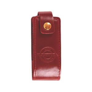 Porta-Batom Unitário em Couro Colorido