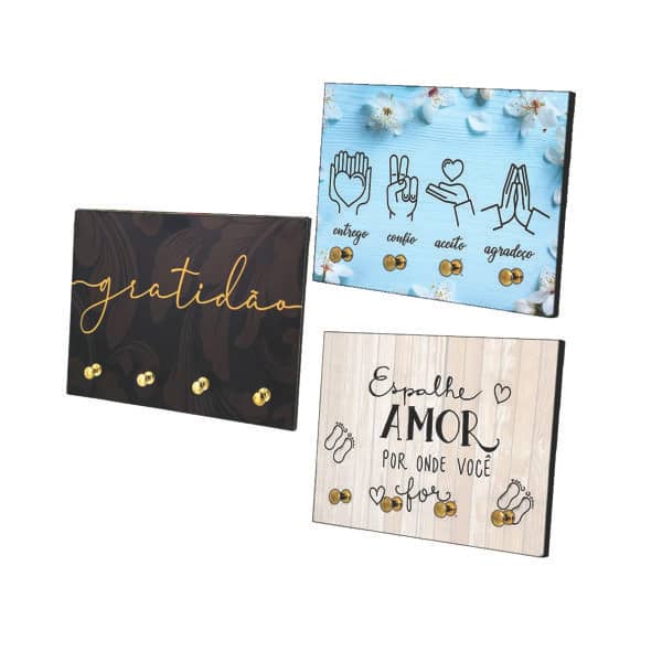 Porta Chaves de Parede Personalizado