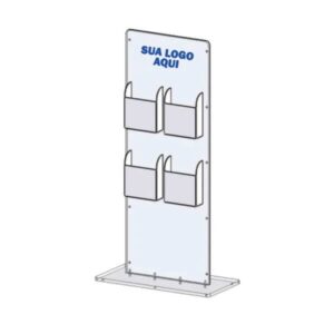 Porta Folder Acrílico - Expositor de Chão