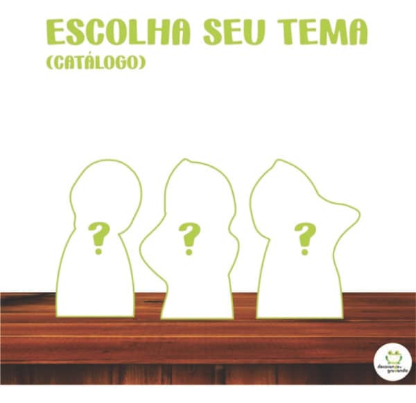 Kit 3 Displays Personalizado Mesa