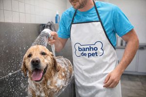 Avental de banho e tosa personalizado